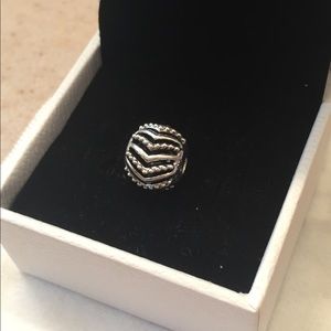 NEW pandora charm openwork wishbone